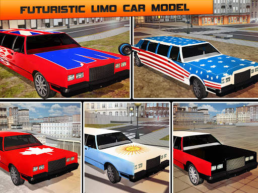 Flying Limo Car Driving Fever screenshot 13