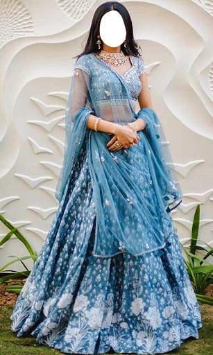 Half saree Photo Suit 2 تصوير الشاشة