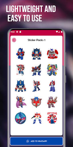 Optimus Prime Stickers For WA screenshot 3