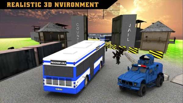 Police Bus Prison Transport 3D screenshot 3