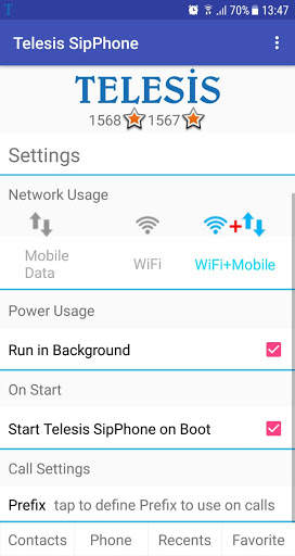 Telesis SIP VoIP Softphone screenshot 3