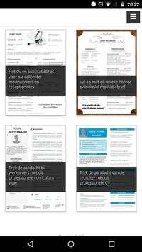 CV templates Word screenshot 2