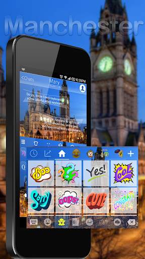 Manchester Emoji Keyboard Theme  Live Wallpaper स्क्रीनशॉट 7