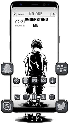 Lonely Boy Launcher Theme screenshot 1