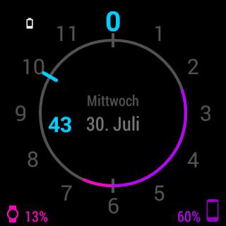 Chrono Watch Face for Wear screenshot 3