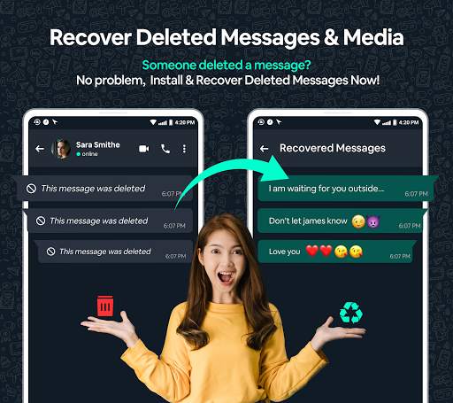Recover Deleted Messages WAMR screenshot 1