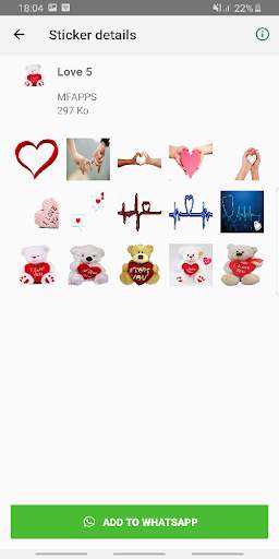 Love stickers for whatsapp ❤️ WASTICKERAPPS screenshot 6