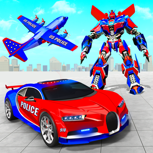 US Police Robot Car Transport आइकन