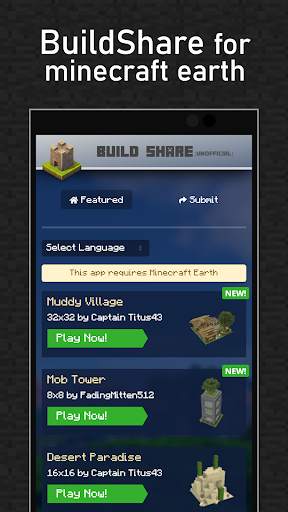 BuildShare For Minecraft Earth screenshot 1