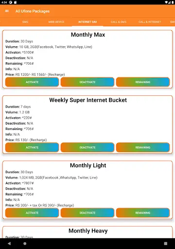 Ufone Packages 2021 | Ufone Packages 2021 Newest screenshot 14