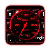 Red Speedmeter Keyboard 10001002