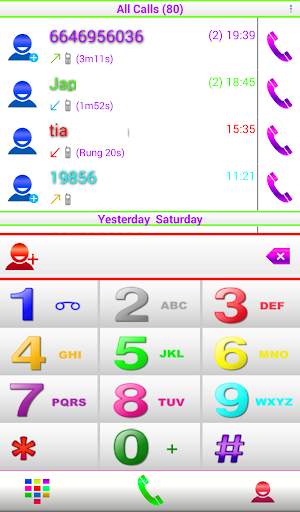Theme RocketDial White Colors screenshot 3