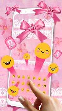 Pink Lace Bow Keyboard screenshot 3