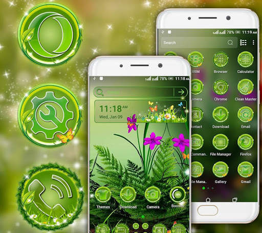 Green Nature Launcher Theme screenshot 1