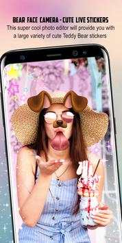 Bear Face Camera – Cute Live Stickers & Filter screenshot 4