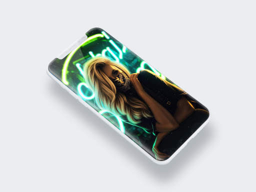 Girl Mask Wallpaper screenshot 7