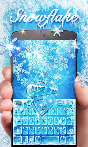 Snow Flake GO Keyboard Theme screenshot 1