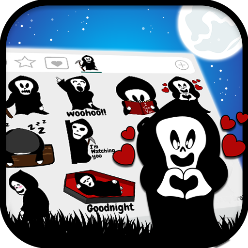 Silly Grim Reaper Emoji Stickers icon