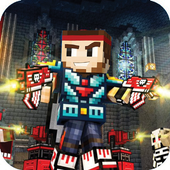 Pixel Combat Gun Block World Shooter icon