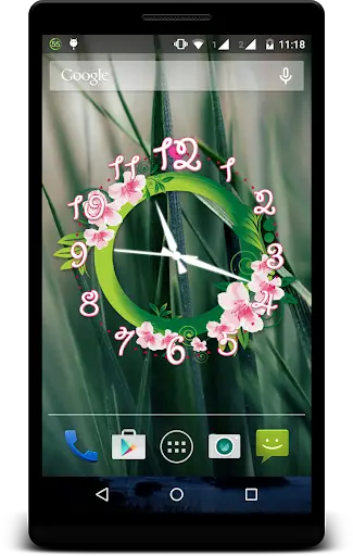 Flower Clock Live Wallpaper screenshot 2