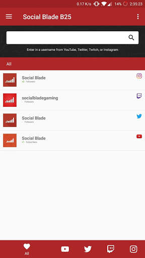 Social Blade Statistics screenshot 1