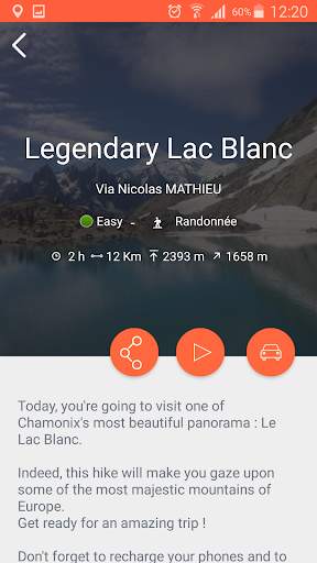 Mhikes, geo-guided hikes screenshot 2