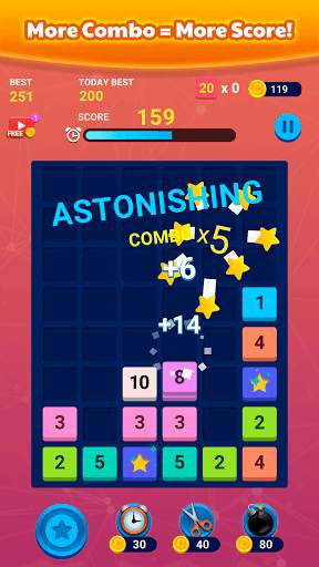 Merge Block: Fun Number Puzzle 3 تصوير الشاشة