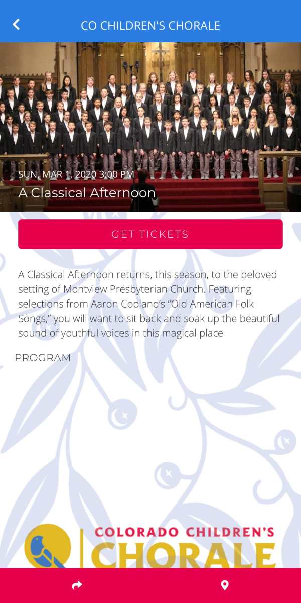 Colorado Children's Chorale screenshot 2