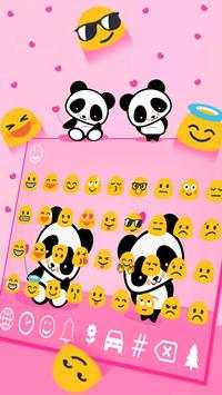 cute panda keyboard love screenshot 3