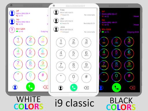 THEME i 9 BLACK COLOR EXDIALER screenshot 2
