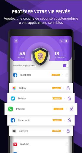 AppLock - Verrouillage applications avec empreinte screenshot 1
