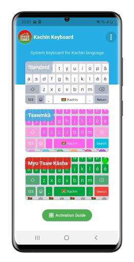Kachin Keyboard: Kachin Language System Keyboard screenshot 1