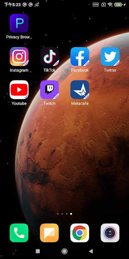 Privacy Browser - Parallel Space & Two face screenshot 2