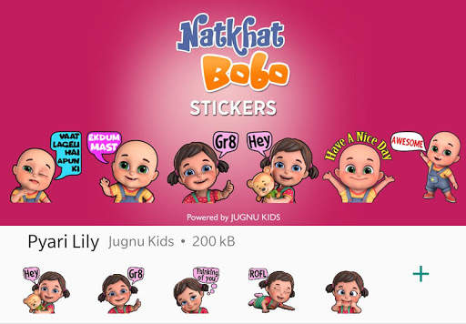 Natkhat Bobo WAStickers App by Jugnu Kids screenshot 3