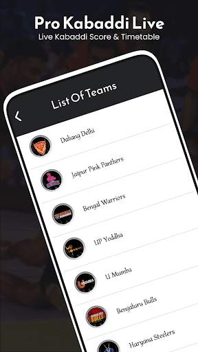 Pro Kabaddi Live TV Streaming screenshot 1