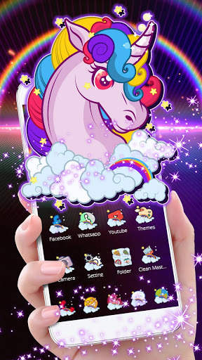 Dreamy Unicorn Rainbow Theme screenshot 2