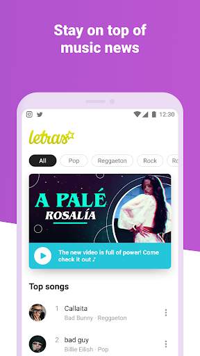 Letras - Song lyrics screenshot 4