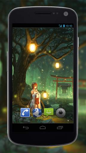 Anime Fan Wallpaper of Miko Fox screenshot 2