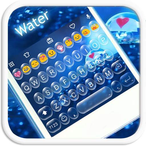 Water Emoji Keyboard Theme 1.0.5
