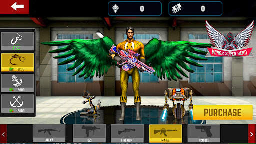 Wing Superhero Shooting Games screenshot 1
