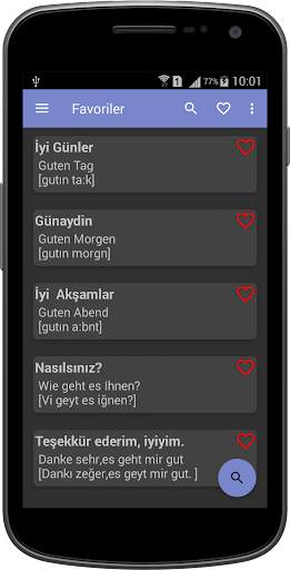 Pratik Almanca Konuşma Kılavuzu screenshot 5