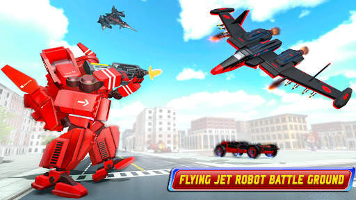 Airplane Jet Robot Car Transform : Car Robot Games screenshot 1
