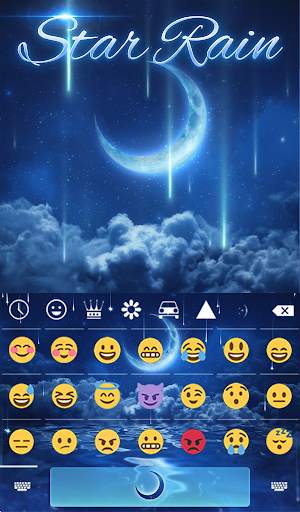 Star Rain Animated Keyboard   Live Wallpaper screenshot 4