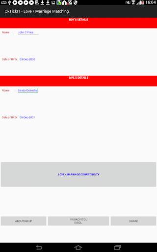 OkTickIT – Love / Marriage Matching screenshot 17