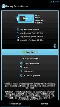 Battery Saver eXtreme Lite screenshot 1