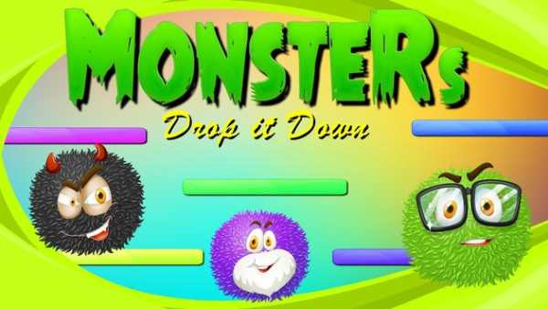 Monsters Game Drop it Down screenshot 1