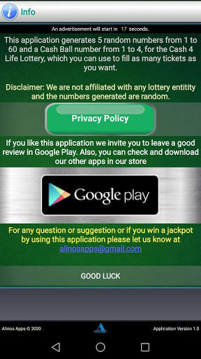 Cash for Life Lucky Ticket Generator screenshot 4