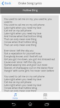 Drake Song Lyrics screenshot 3