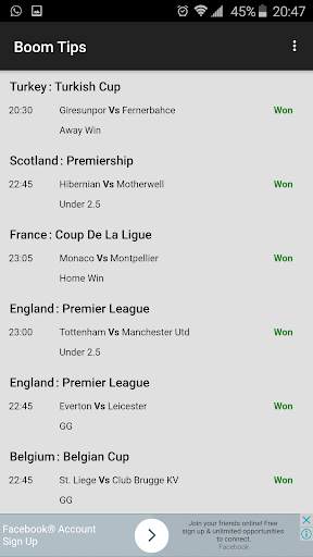 BoomTips Betting Slip Generator screenshot 2