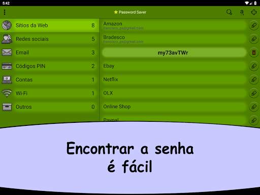 Password Saver: fácil e seguro screenshot 8